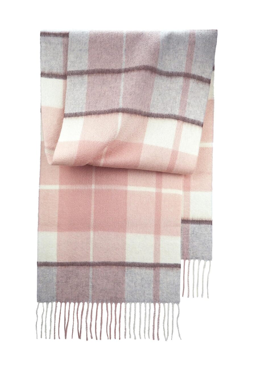 4889 100% Lambswool Scarf - Plaid Tartan Check Soft Warm Scarf, Gift